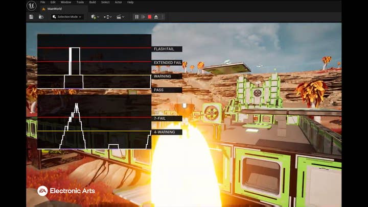 IRIS working in-game development.